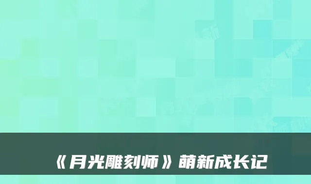 《月光雕刻师》萌新成长记