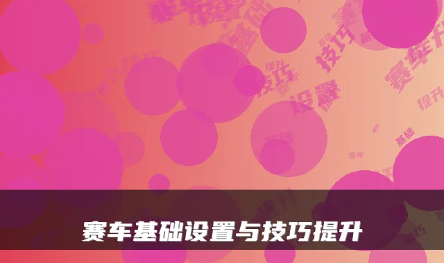 赛车基础设置与技巧提升