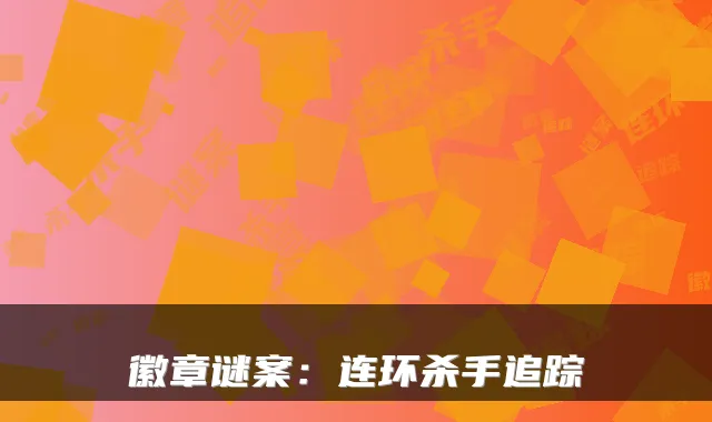 徽章谜案：连环杀手追踪