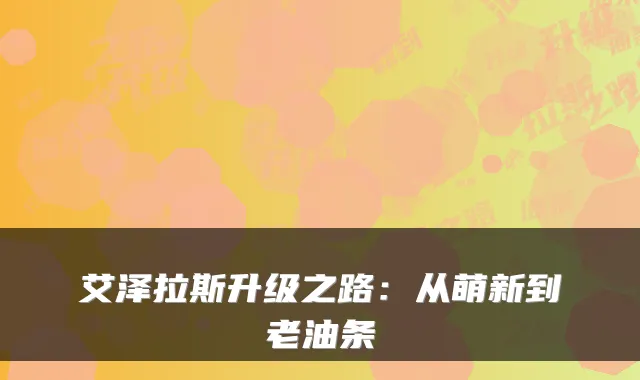 艾泽拉斯升级之路：从萌新到老油条