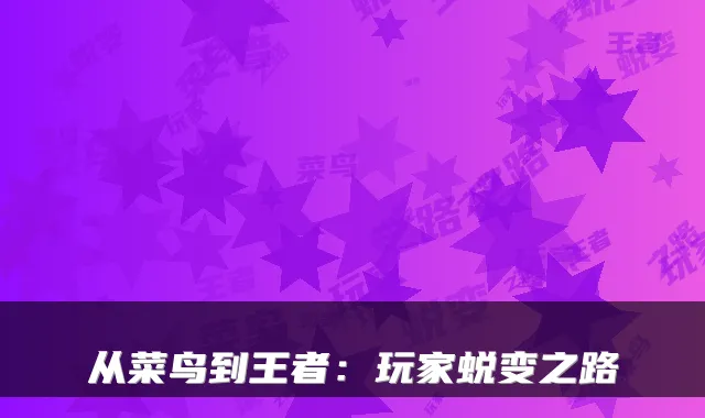 从菜鸟到王者:玩家蜕变之路
