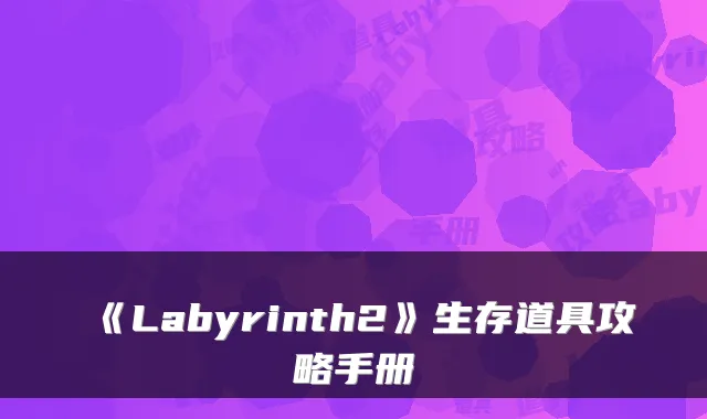 《Labyrinth2》生存道具攻略手册