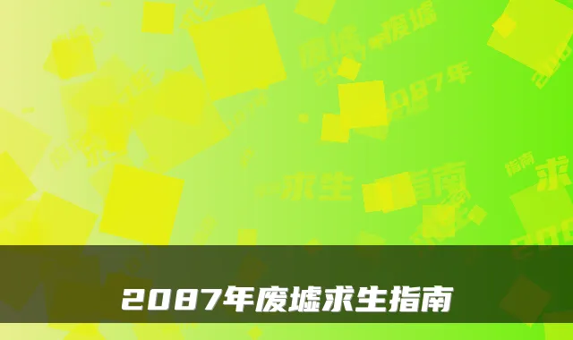 2087年废墟求生指南