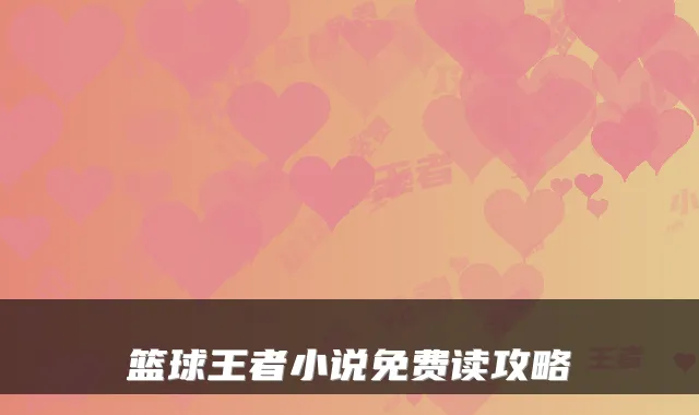 篮球王者小说免费读攻略