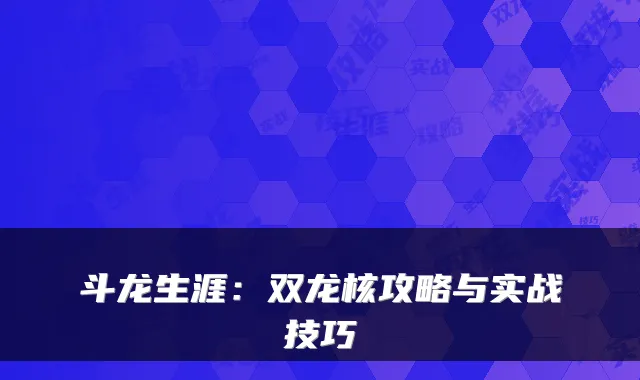 斗龙生涯：双龙核攻略与实战技巧
