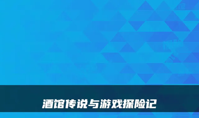 酒馆传说与游戏探险记