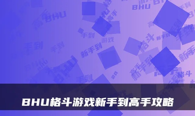 BHU格斗游戏新手到高手攻略