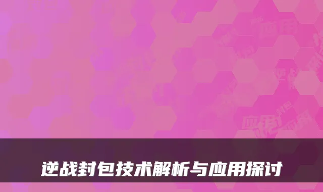 逆战封包技术解析与应用探讨