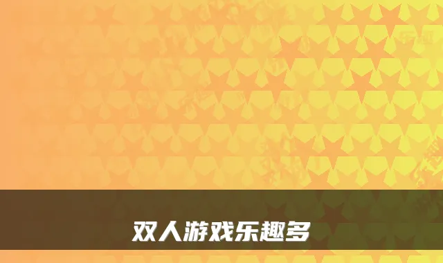 双人游戏乐趣多