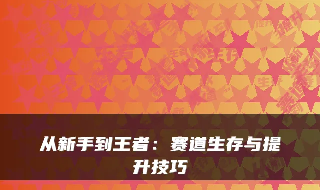 从新手到王者:赛道生存与提升技巧