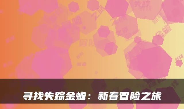 寻找失踪金蟾：新春冒险之旅
