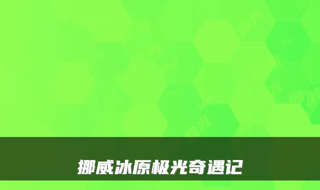 挪威冰原极光奇遇记