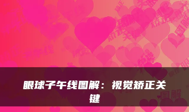 眼球子午线图解：视觉矫正关键