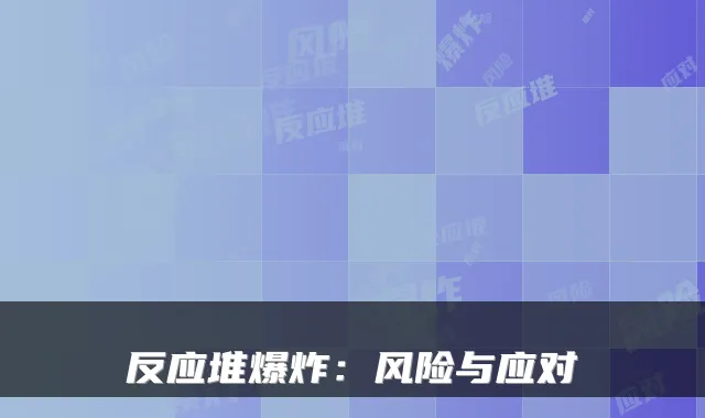 反应堆爆炸:风险与应对