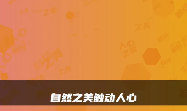 自然之美触动人心