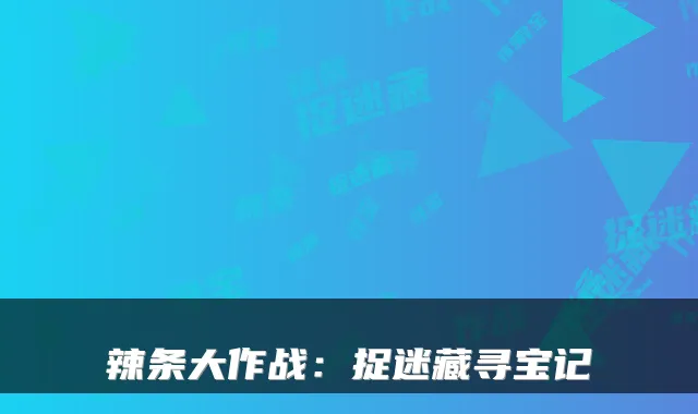 辣条大作战：捉迷藏寻宝记
