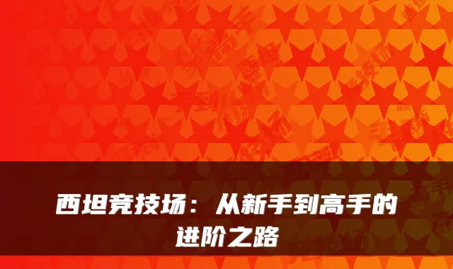 西坦竞技场：从新手到高手的进阶之路