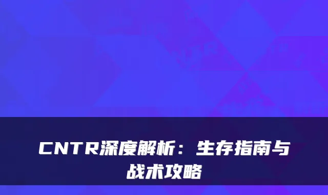 CNTR深度解析:生存指南与战术攻略