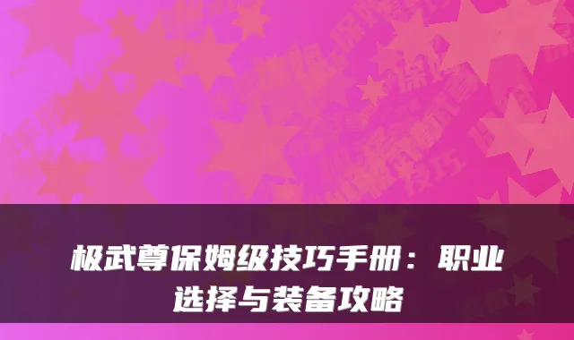 极武尊保姆级技巧手册：职业选择与装备攻略