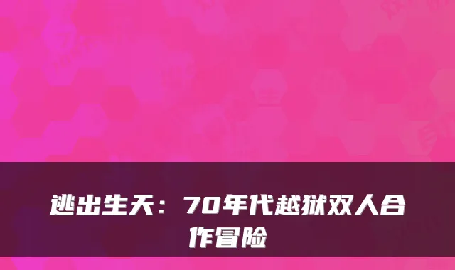 逃出生天：70年代越狱双人合作冒险