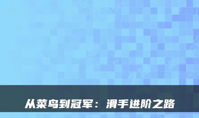 从菜鸟到冠军：滑手进阶之路