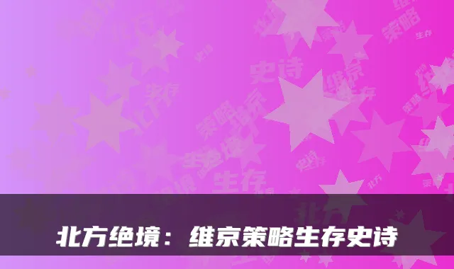 北方绝境：维京策略生存史诗