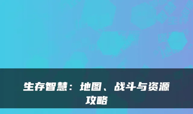生存智慧：地图、战斗与资源攻略