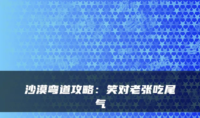 沙漠弯道攻略：笑对老张吃尾气