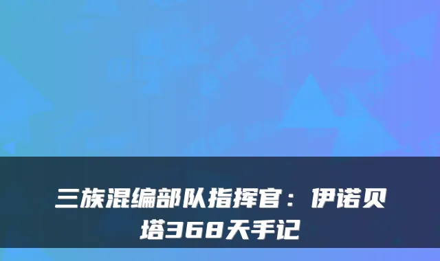 三族混编部队指挥官：伊诺贝塔368天手记