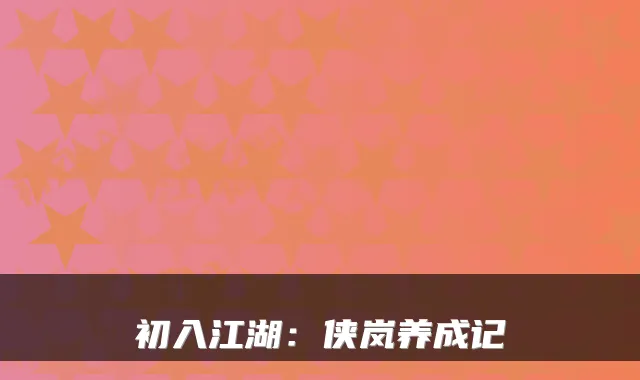 初入江湖：侠岚养成记