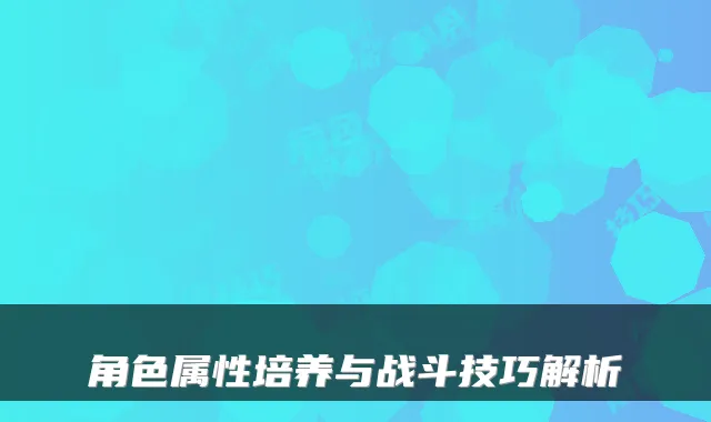 角色属性培养与战斗技巧解析