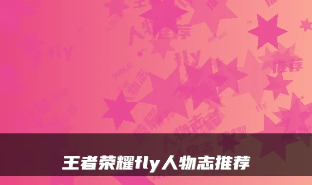 王者荣耀fly人物志推荐