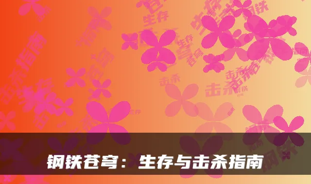 钢铁苍穹：生存与击杀指南