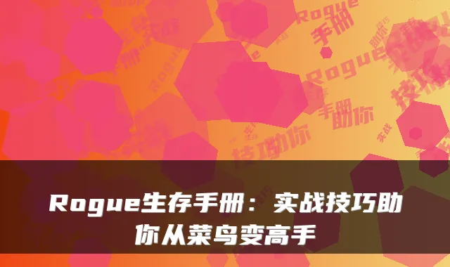 Rogue生存手册：实战技巧助你从菜鸟变高手