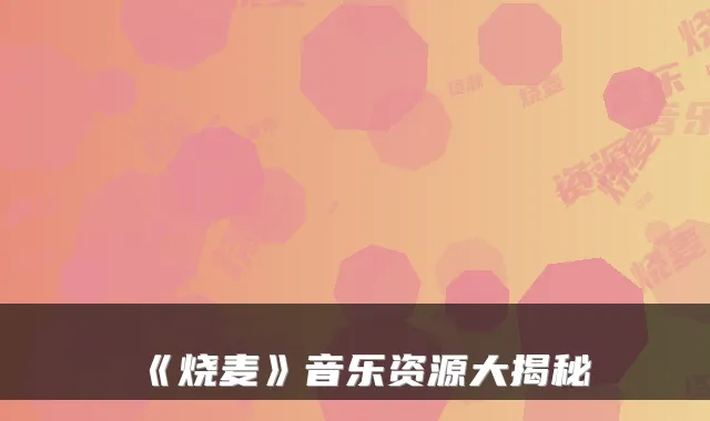 《烧麦》音乐资源大揭秘