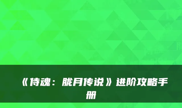 《侍魂：胧月传说》进阶攻略手册