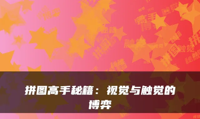 拼图高手秘籍：视觉与触觉的博弈