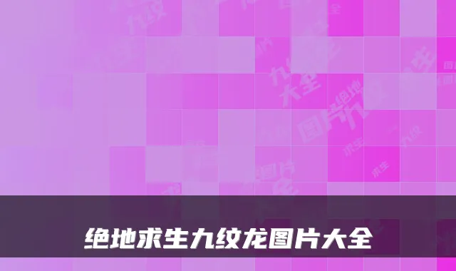 绝地求生九纹龙图片大全