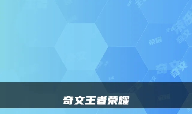 奇文王者荣耀